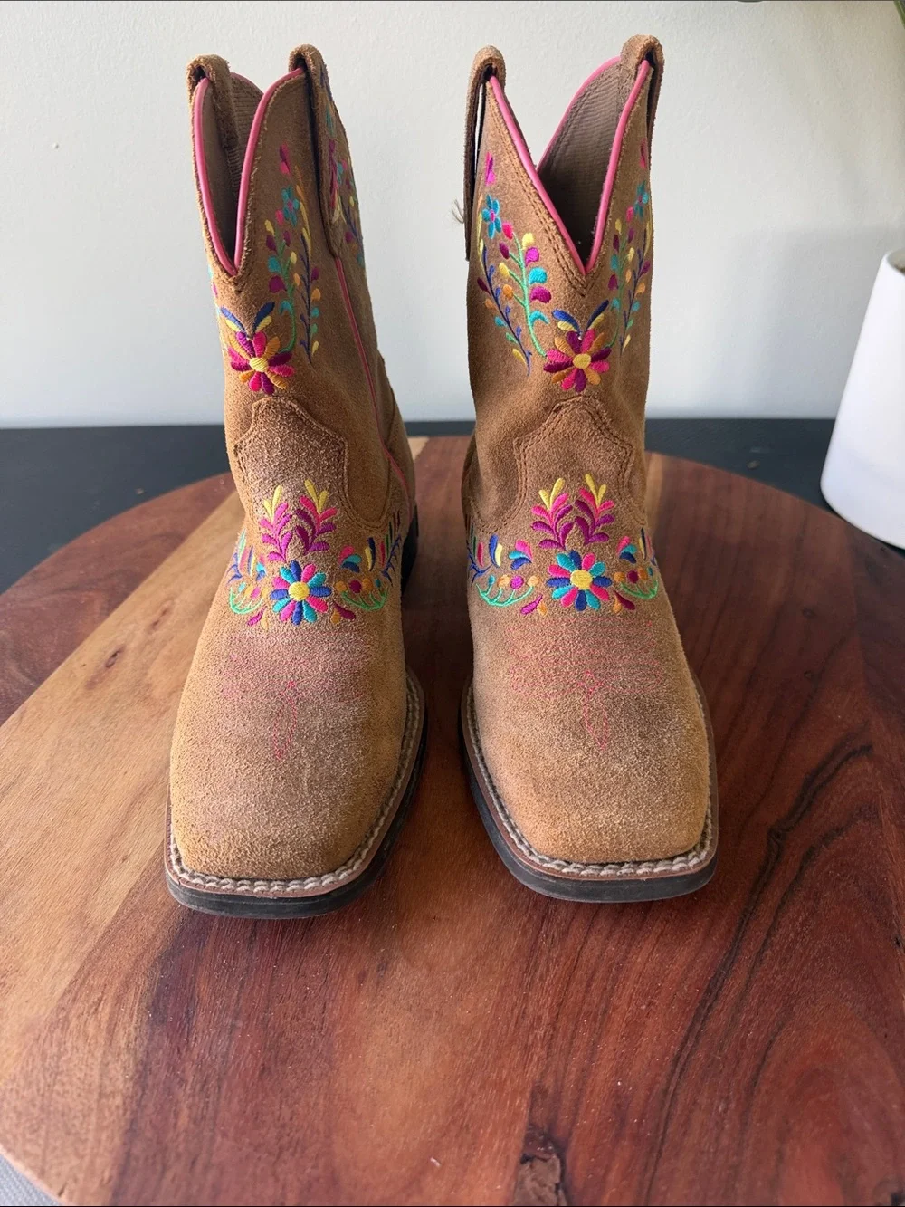 Ariat Kid’s Wild Flower Canyon Tan Floral Boot